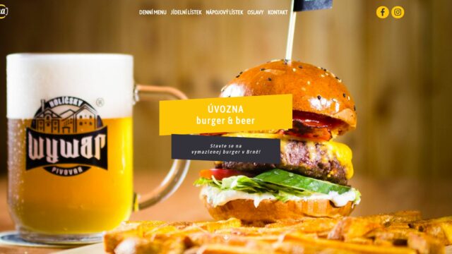 fotka Úvozna Burger & Beer – web